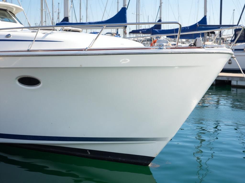 Yacht after professional boat detailing by AV Detailing
