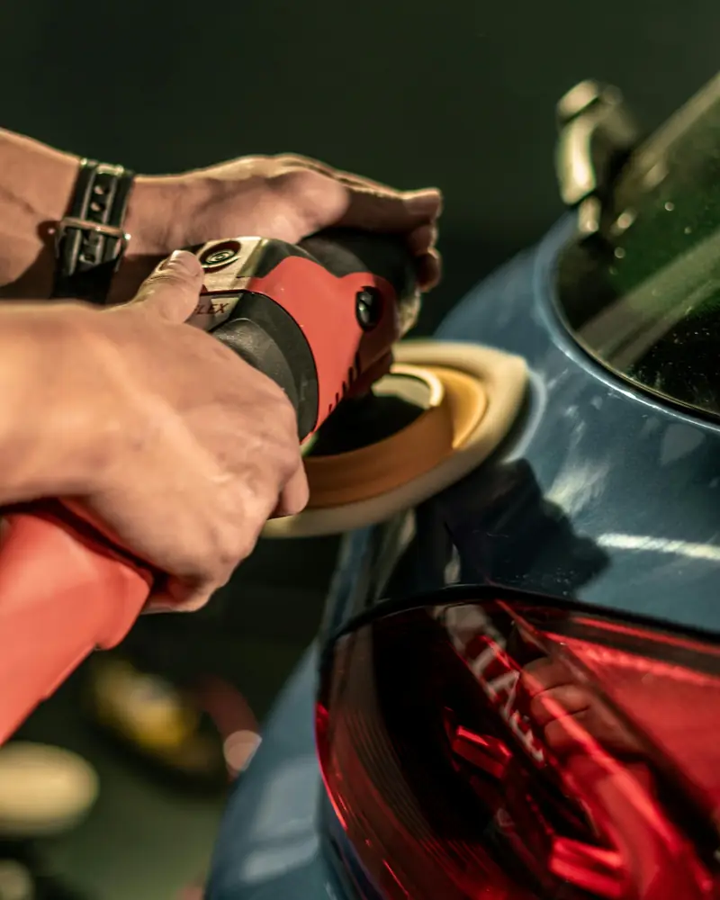Professional paint correction service removing swirls and scratches